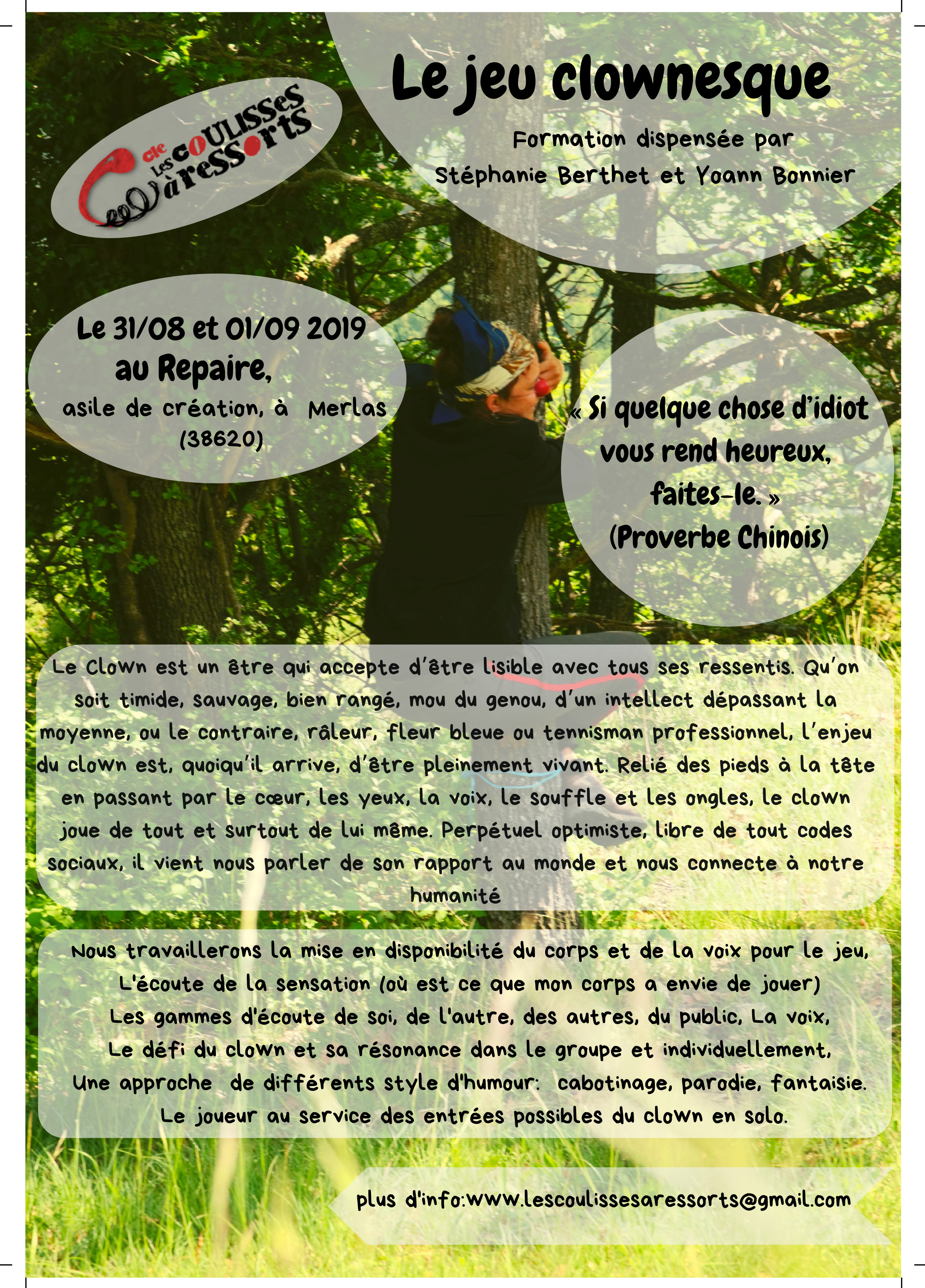 Le jeu clownesque 