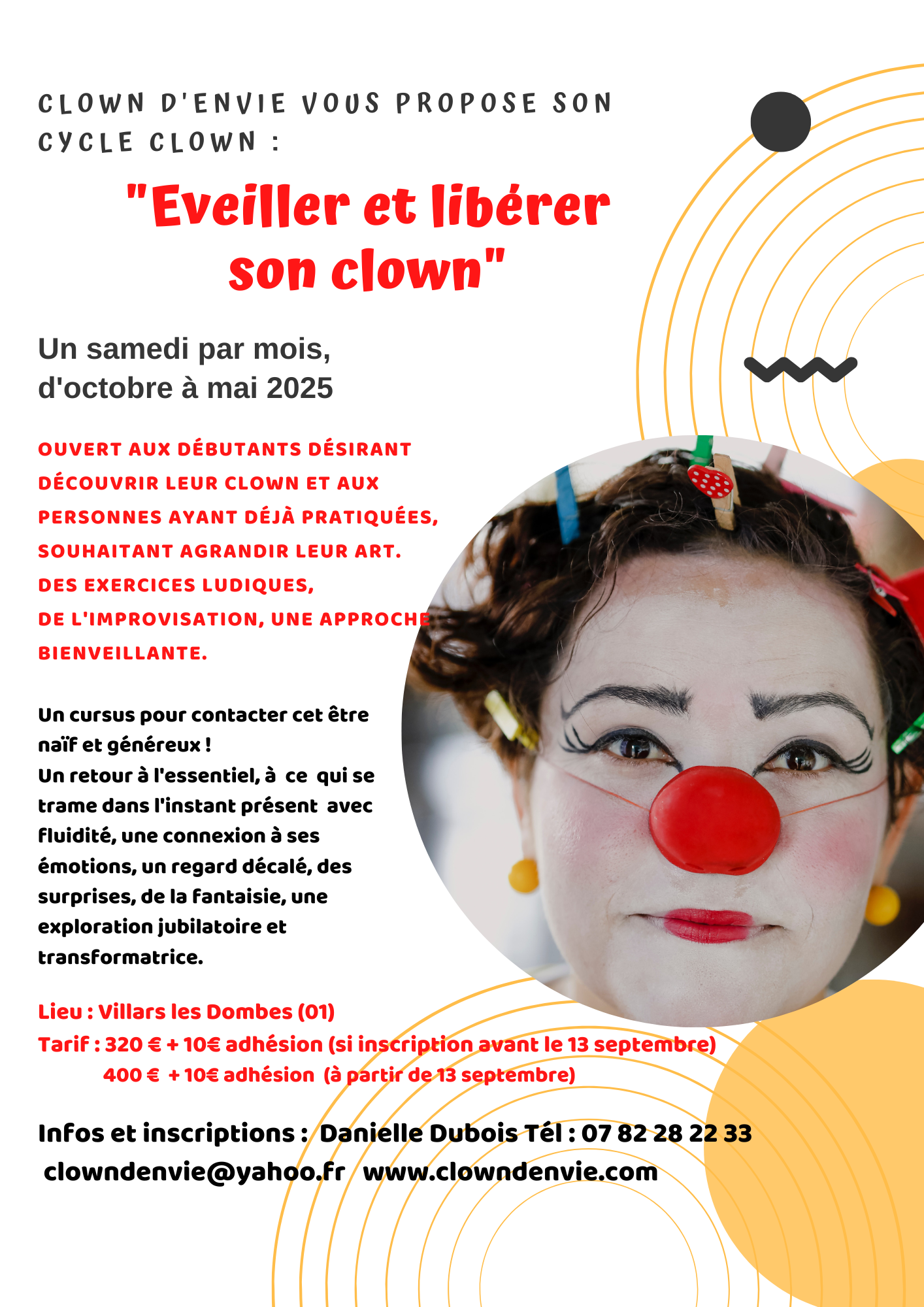 Cycle : "Eveiller et libérer son clown"