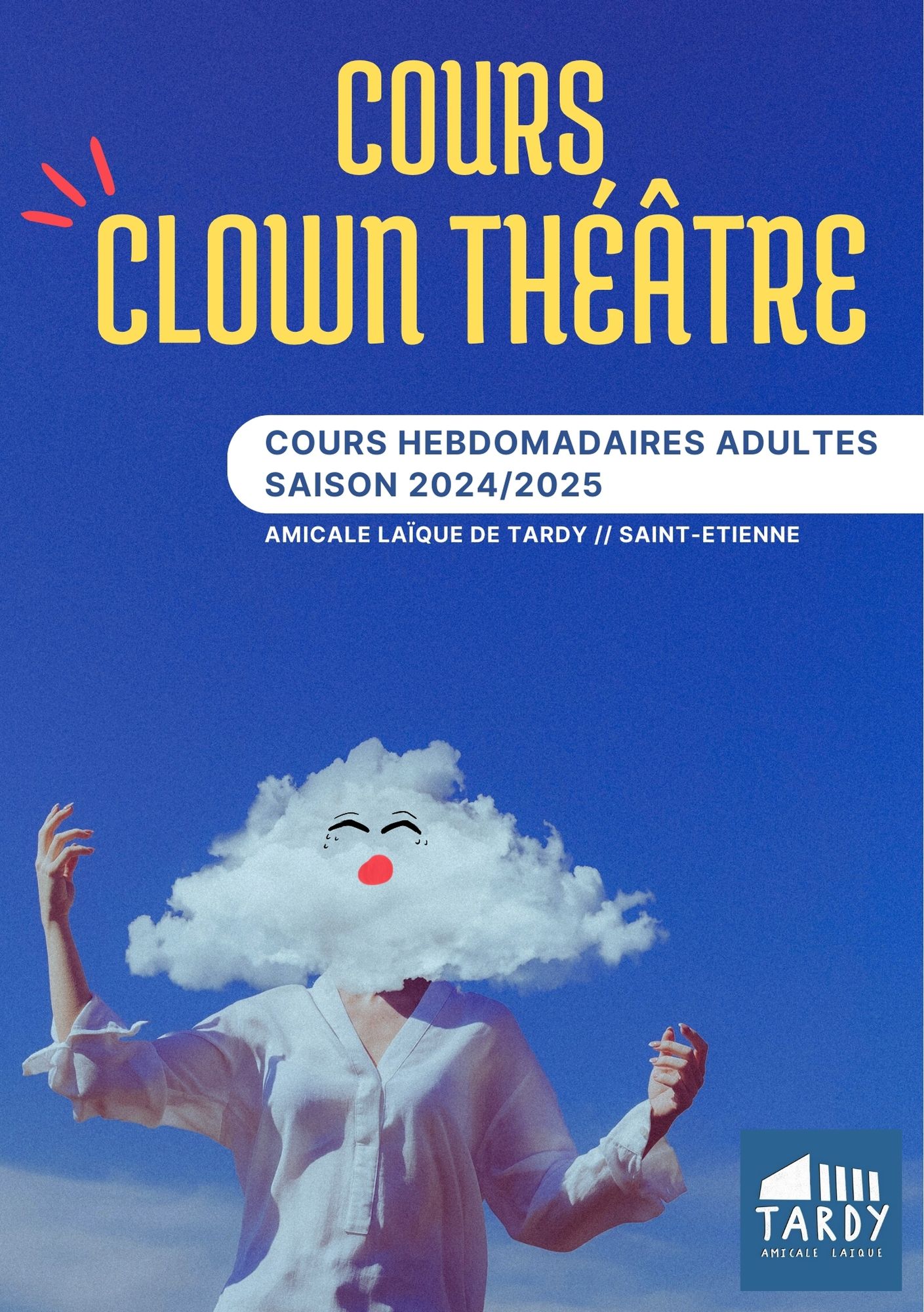 Cours hebdomadaires tous niveaux - Clown théâtre 24/25