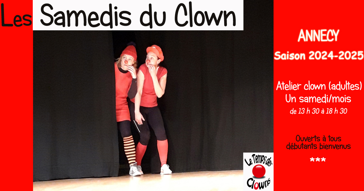Les Samedis du Clown (stage-atelier mensuel)