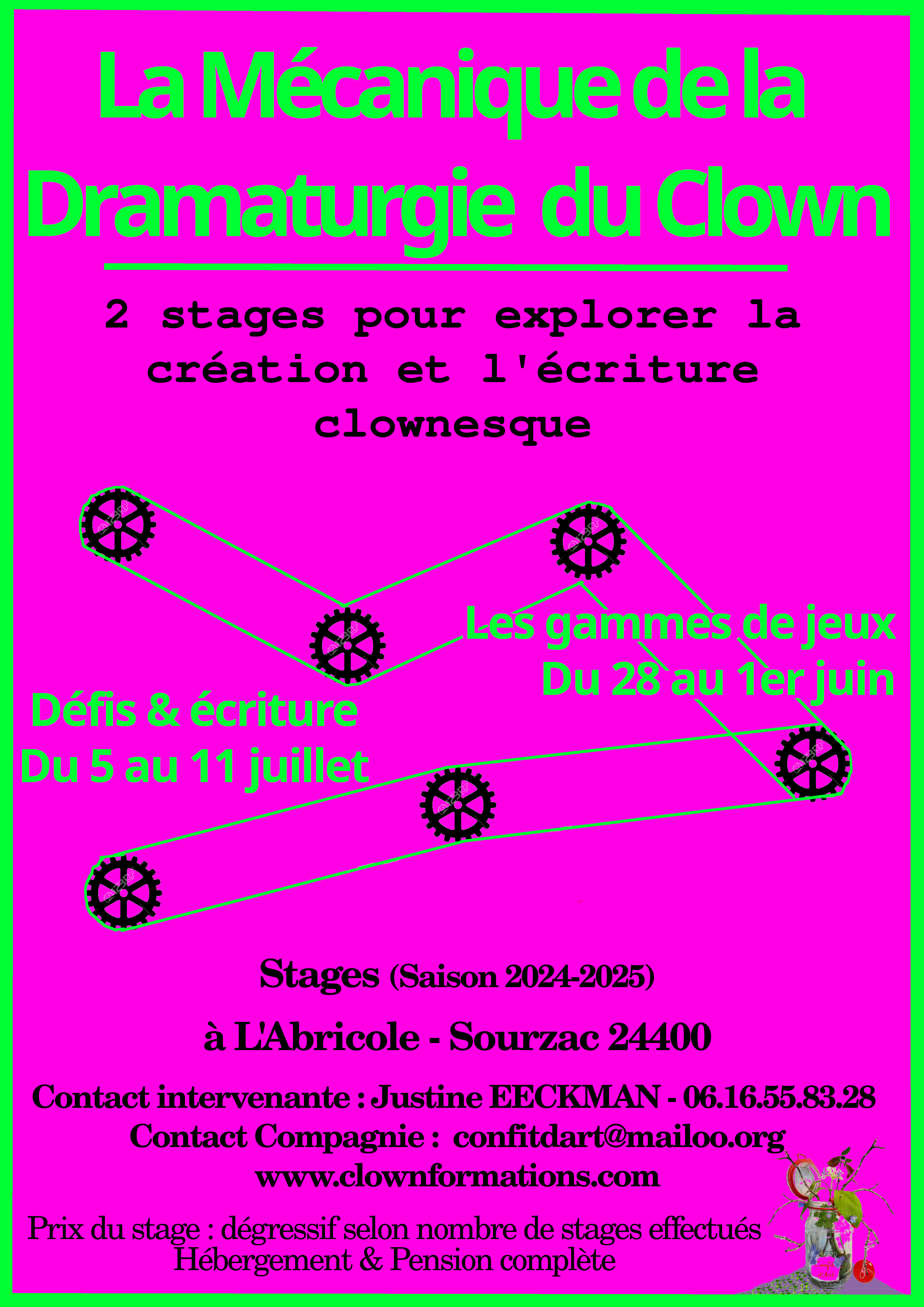 Stage la dramaturgie clownesque "Les Gammes de jeux"