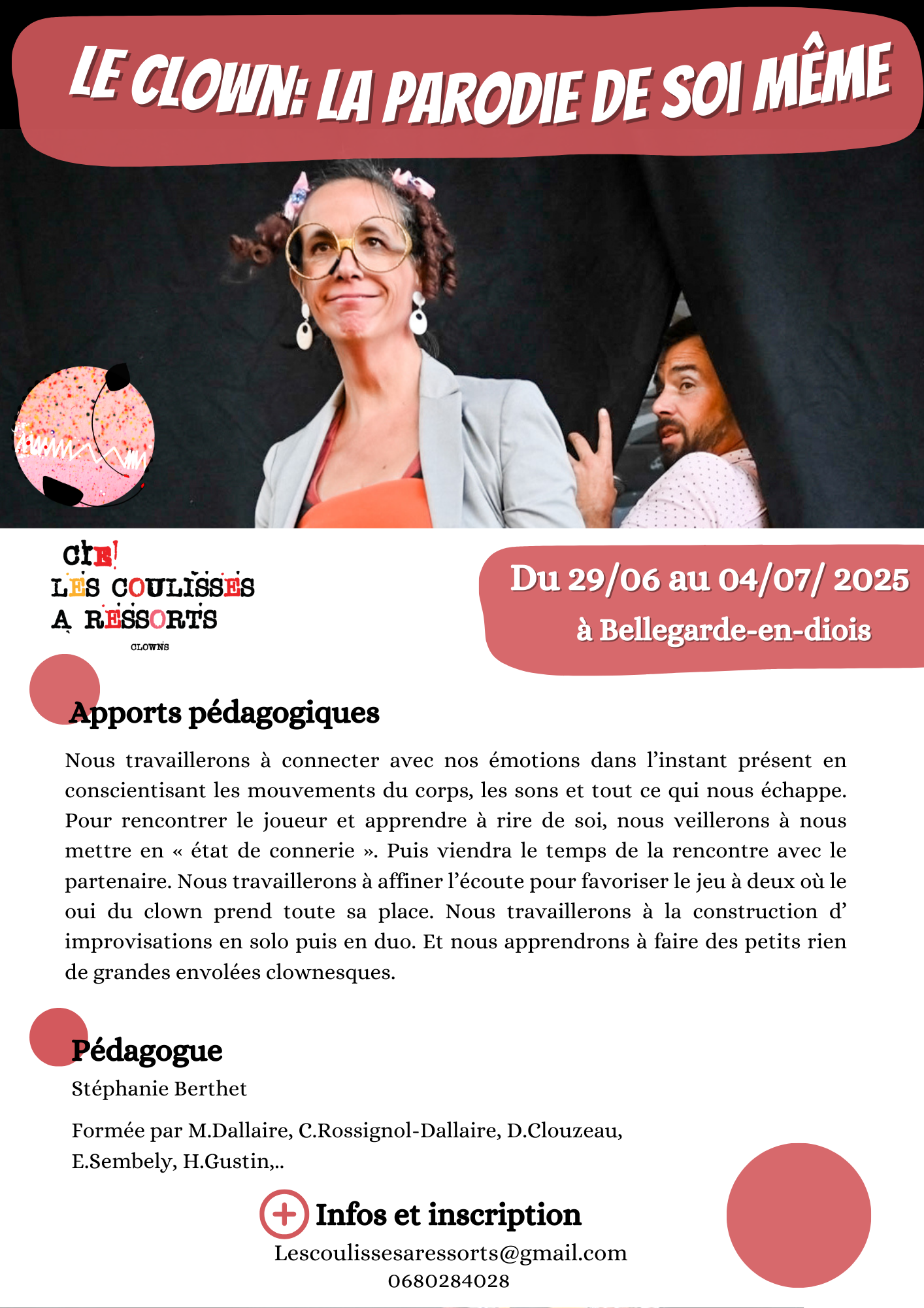 Le Clown: la parodie de soi-même! Du solo au duo 