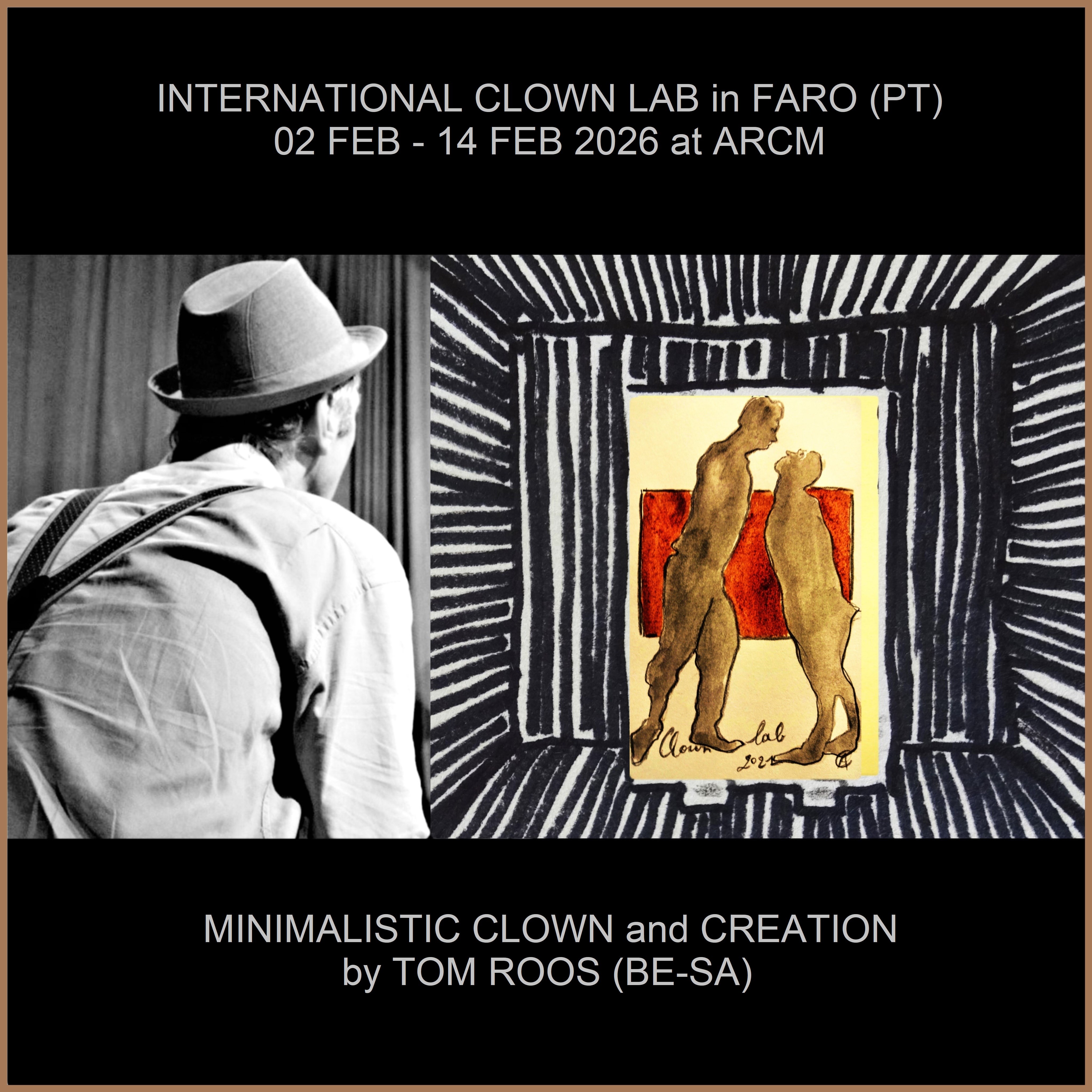 Stage d'hiver à Faro (PT) : "Le clown minimaliste, et création"